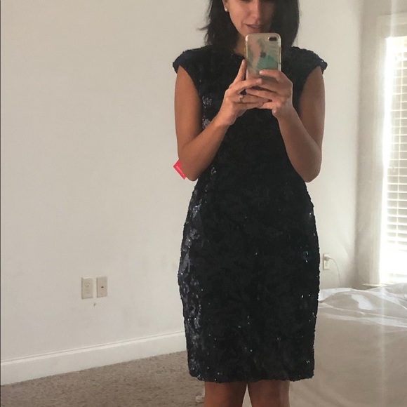 Little Mistress Sequin Pencil Dress - Picture 5 of 6